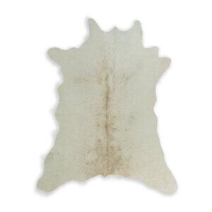 Natural Home Decor Classic Calfskin Throw Rug | 1-Piece | Natural | 2'x3'